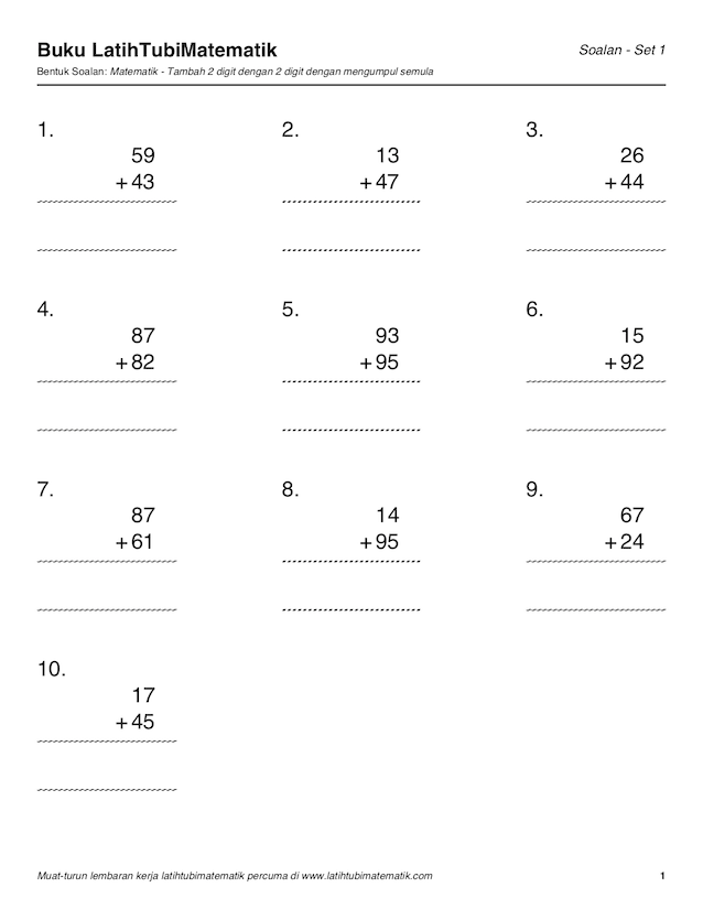 Latihtubimatematik Com Kami Akan Menyediakan Latihtubi Untuk Pelajaran Matematik Sekolah Rendah Secara Percuma Yang Berkaitan Dengan Tambah Tolak Darab Bahagi Kami Juga Akan Penyediakan Latihtubi Mengikut Topik Selaras Dengan Kssr