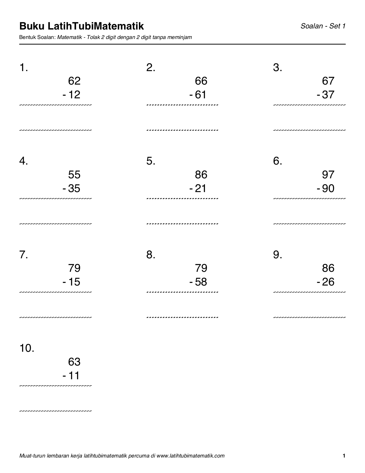 LatihTubiMatematik.com - Kami akan menyediakan latihtubi 